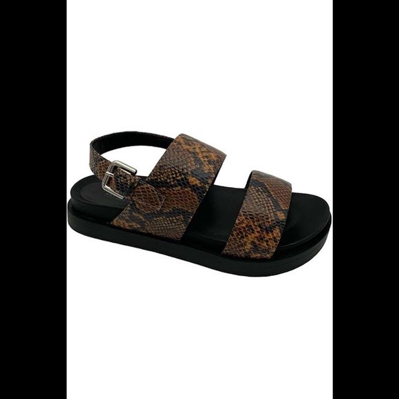 Aerosoles Adjustable Brown Snake Sport Sandals Leggenda Brown Snake - Medium - Picture 1 of 3